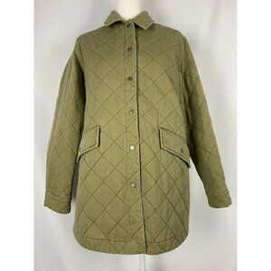 Joie coat green jacket women cotton size M outerwear